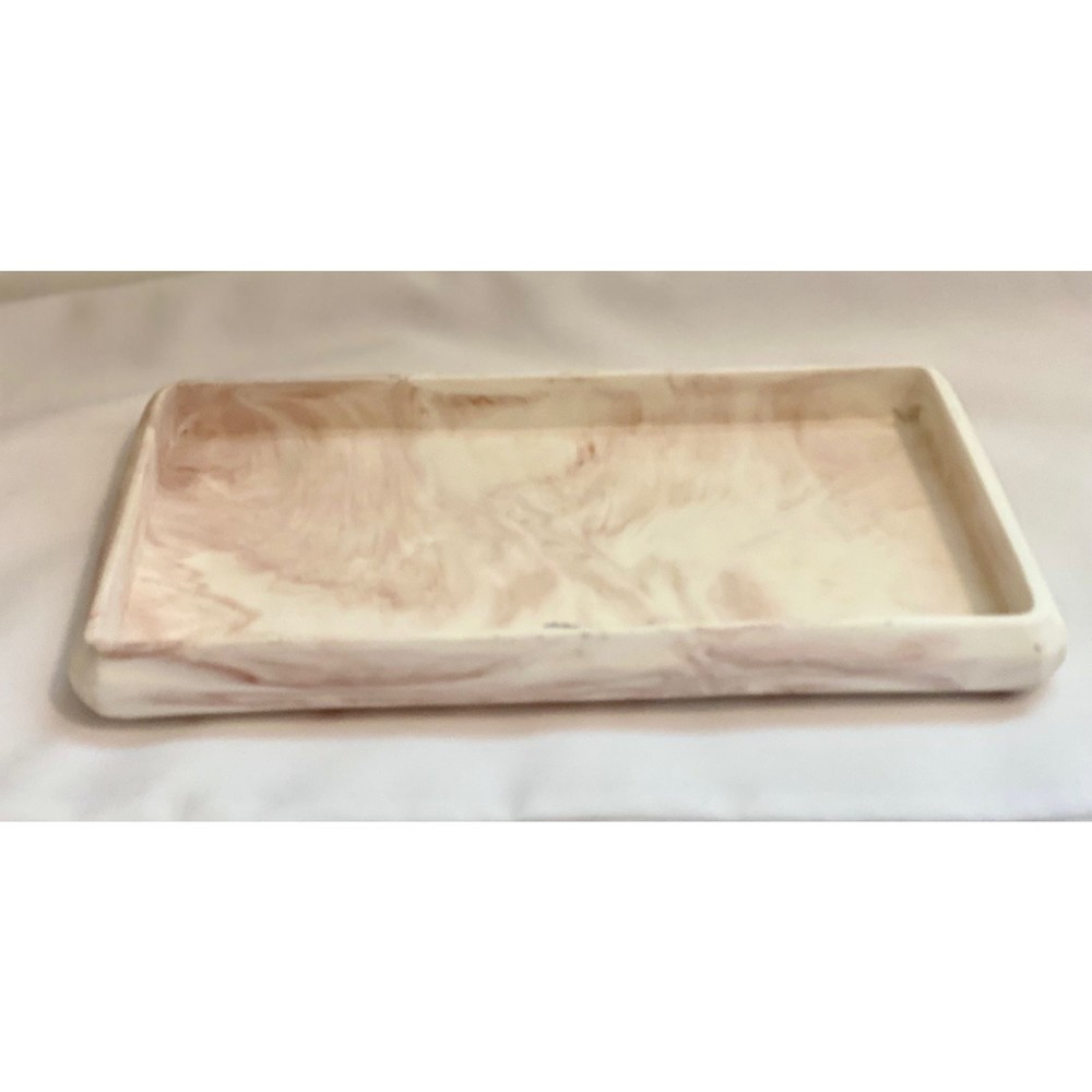 Avanti Tray - Pink and White Swirl
